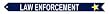Law Enforcement Gold Star Service Streamer
