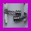 MAGNETIC THERAPY Silver Rope Finger/Toe Ring for ARTHRITIS PAINS