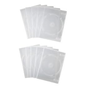 【クリックで詳細表示】サンワサプライ DVDトールケース(1枚収納) DVD-N1-10C