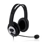 Microsoft LifeChat LX-3000 Stereo Headset. LIFECHAT LX-3000 HEADSET MIC USB LEATHERETTE 6FT CABLE VOL H-COMB. Over-the-head