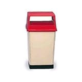 Rubbermaid-Red Glutton Hooded Top (256XRD) Category: Outdoor Trash Cans and Containers
