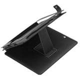 SKPad - Etui en cuir sur mesure avec pied pliable pour iPad - Noir