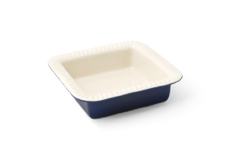 BlissHome Hairy Bikers World Quadratische Backform f&uuml;r Pasteten und Pies Gr&ouml;&szlig;e M, blau