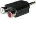 Cables To Go - Video / audio adapter - F connector (F) - F connector (M) - silver (pack of 10 )