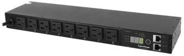 CyberPower Monitored Series PDU15M8FNET - Power distribution unit ( rack-mountable ) - AC 120 V - Ethernet - 8 output connector(s)