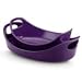 Rachael Ray Stoneware 1-Quart and 1-1/2-Quart Oval Bubble & Brown Baker Set, Purple