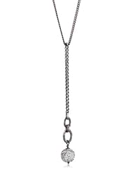 Deanna Hamro Atelier "Solar Plexus" Crystal Silver Shade Double Chain Necklace