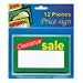 Bulk Savings 345343 5.5 X 3.5 Clearance Sale Price Sign - 12 Per Pack- - Case of 24