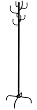 Black Metal Hall Tree - Eight Pegs Coat / Hat Rack