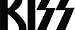 Kiss Sticker/Clear Vinyl Decal ~ KISS Logo Black Rub-on Window Decal Image