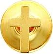 14K Gold Cross Tie Tac