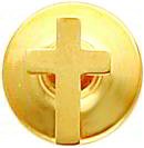 14K Gold Cross Tie Tac