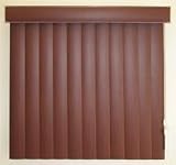 Premium Faux Wood Vertical Blinds w/ Regular Valance Upgrade - Vertical Blinds
