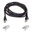 25FT CAT6 Black Snagless Patch Cable RJ45M/RJ45M