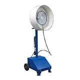 24 Misting Pedestal Fan With Mobile Pump Base