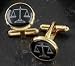 Legal Scales of Justice Gold Plated Cufflinks-J174
