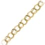 14kt. Yellow Gold, 8" 6.2mm Charm Bracelet