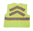 Condor 1YAN3 Safety Vest, Class 2, XL, Chevron, Lime