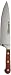 Connoisseur 50-8-PCP 8" Forged Chefs Knife with Rosewood Handle