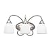 Sea Gull Lighting Monteclaire Collection Three-Light Vanity, Antique Brushed Nickel Finish with Etched White Alabaster Glass #44105-965