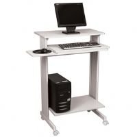 Buddy Products Euroflex Standup Fixed Height Workstation, 19.625 x  44.25 x 29.5 Inches, Gray (6438-18)