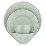 Dansk 6439707 Parallax Green Dinner Plate 11.25-in.