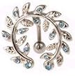 Vine Wreath Top Down Belly Button Ring