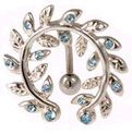 Vine Wreath Top Down Belly Button Ring