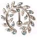 Vine Wreath Top Down Belly Button Ring