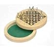 Round Table Chess Set with Metal Pieces