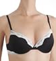 b.tempt'd by Wacoal Soft Touch Push-up Bra, 36D, Black / Pearl