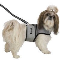 Mesh Harness Leash Silver - Extra Small
