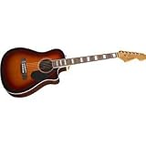 Fender Malibu SCE Folk Style Acoustic-Electric Guitar, 3 Tone Sunburst
