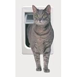 Pet Supplies : Hefty Kat Cat Flap (White) (9.5"H x 14.5"W)