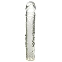 Doc Johnson Crystal Jellies 10 Inch Clear Dildo