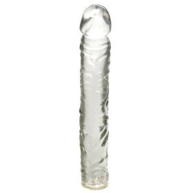 Doc Johnson Crystal Jellies 10 Inch Clear Dildo