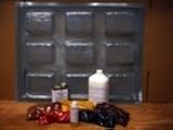 cement patio molds-18 Mold P972 Driveway Paver Making Kit Including All Supplies