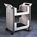 Snapease Utility Cart, Resinite, 21w x 38-1/2d x 42h, Platinum with Dark Trim (ICE45083) Category: Utility Carts