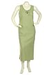 Plus Size Women's Linen Dress w/Keyhole Neckline and Side Slits