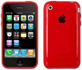 Speck Products IPH3G-SEE2-RD SeeThru Hard Plastic Case for iPhone 3G, 3GS (Red)