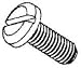 M6-1.00X16 Slotted License Plate Screw-Black (100 count)