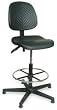 Dakota Designs 1FAU4 Ergonomic Chair, Black, Back Height 9 In
