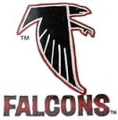 Atlanta Falcons Logo Transfers Rub-On Stickers/Tattoos (3 Pack)