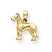 14k Great Dane Dog Pendant - Measures 16.5x15.2mm