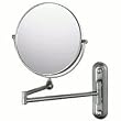 Kimball & Young Chrome Pivot Arm Non-Lighted Wall Mirror - 7 3/4"
