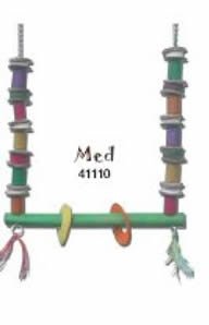 Planet Pleasures BamBoozlers Swing Medium 16in Natural Bird Toy
