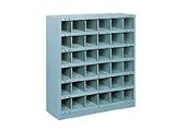 Steel Storage Bin Cabinet With Plastic Dividers