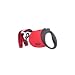 Flexi Soft Grip Comfort 3 Retractable Tape Leash in Red Large Color:Red