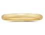 3 mm Plain Domed Comfort-Fit Men's Wedding Band in 14k Yellow Gold
