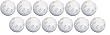 Unique Hot Glove Official Wiffle Ball, Plastic Baseball-Indoor-Outdoor-12 Pack